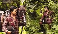 Ram charan Tej with his Horse Kajal