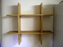 oak kitchen shelves