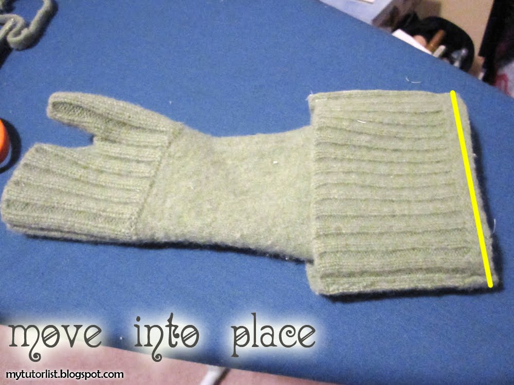 Upcycled Fingerless Gloves Tutorial : Behind Mytutorlist.com