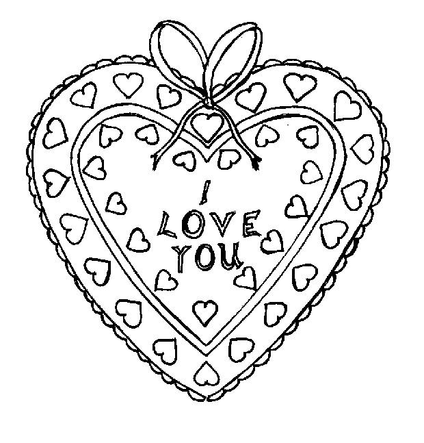 a heart coloring pages - photo #35