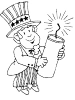 fourth july firework coloring pages