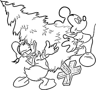 Christmas Disney Printable Coloring Pages