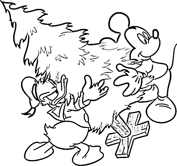 walt disney christmas coloring pages - photo #50