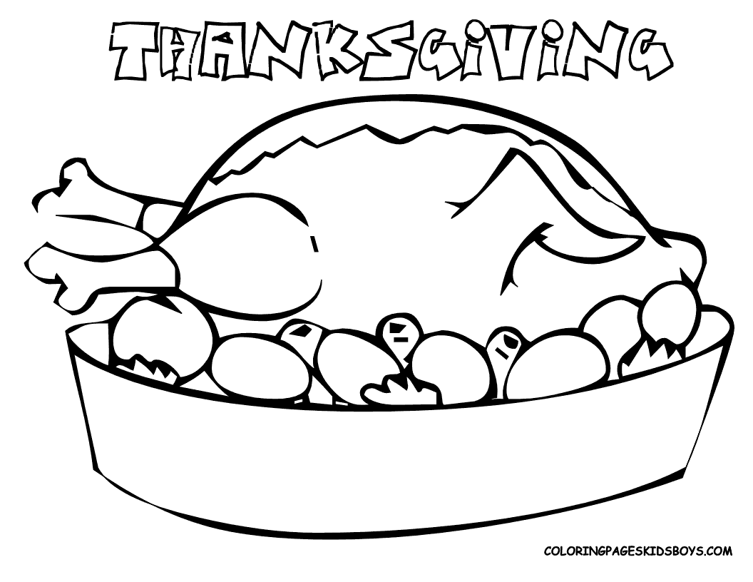 a turkey for thanksgiving coloring pages - photo #39