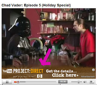 screenshot of youtube with in video overlays