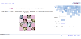 Orkut Screenshot in 2005
