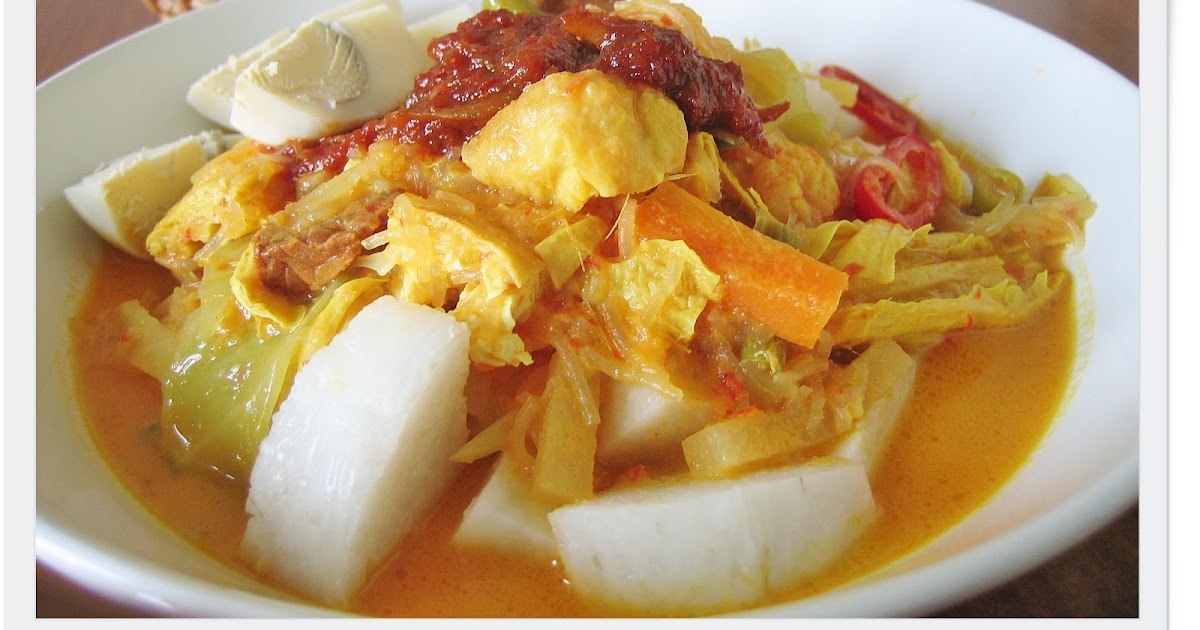 My home cooking blog: Lontong atau kuah lodeh resepi II