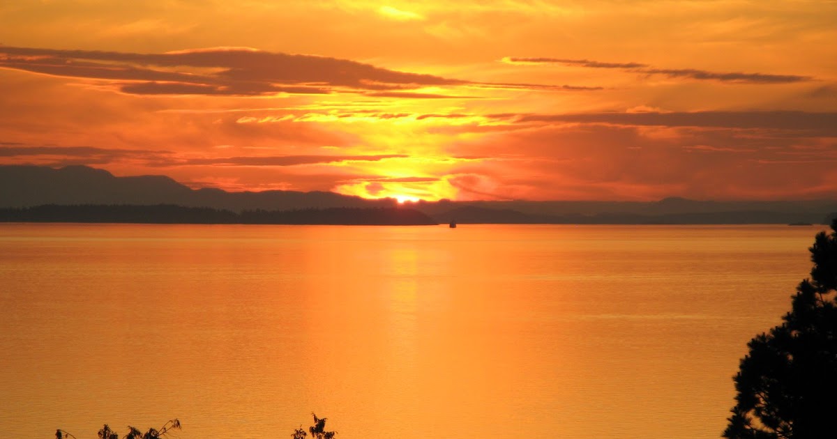 Margy Meanders Powell River Sunset