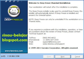 instal setting aplikasi deep freeze 7.20 windows 7