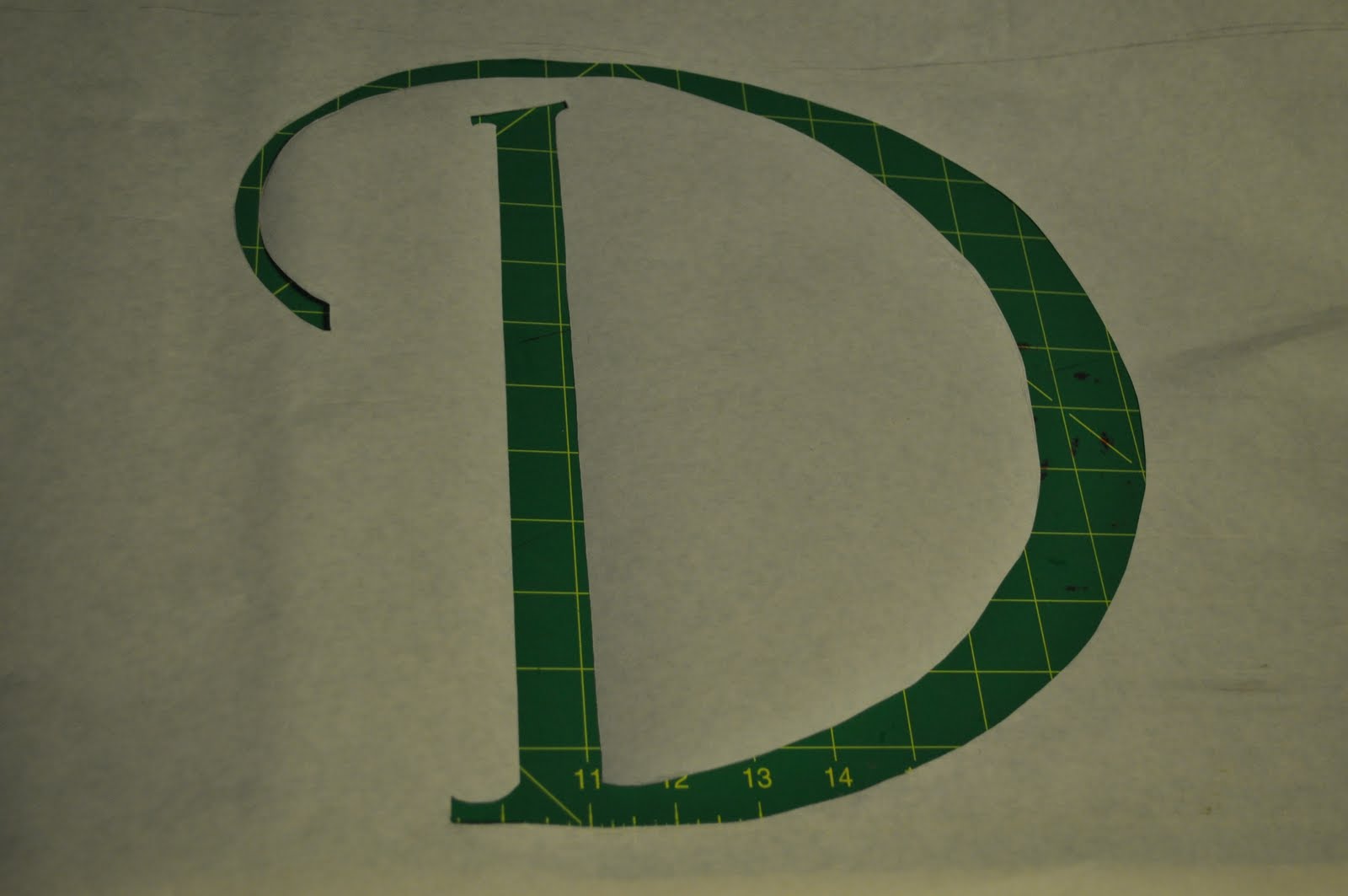 Martha Shmartha Freezer Paper Monogrammed Doormat Tutorial