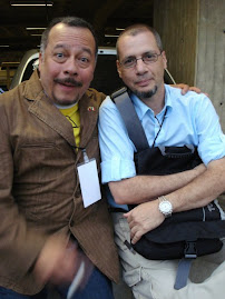 Con Humberto Vélez (Voz de Homero Simpson)