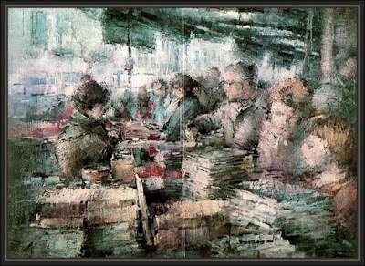 mercat de sant antoni-barcelona-sala de arte-el quatre-granollers-ernest descals-pinturas