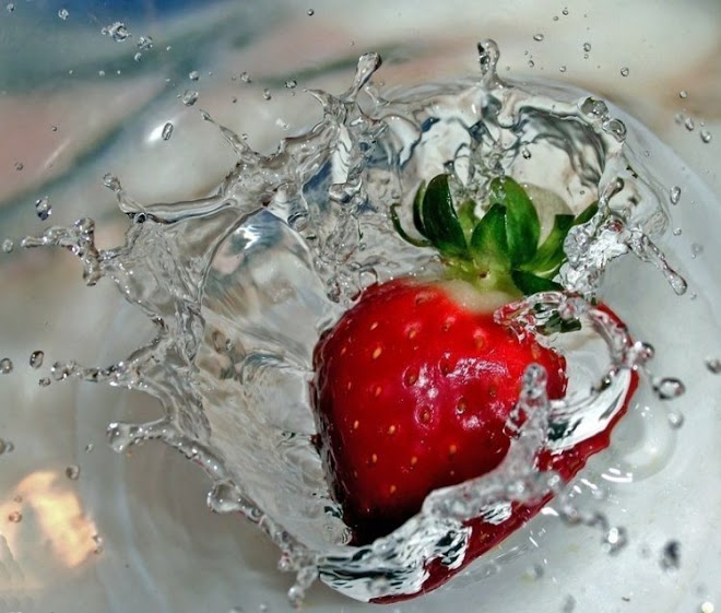 Strawberry on the water...