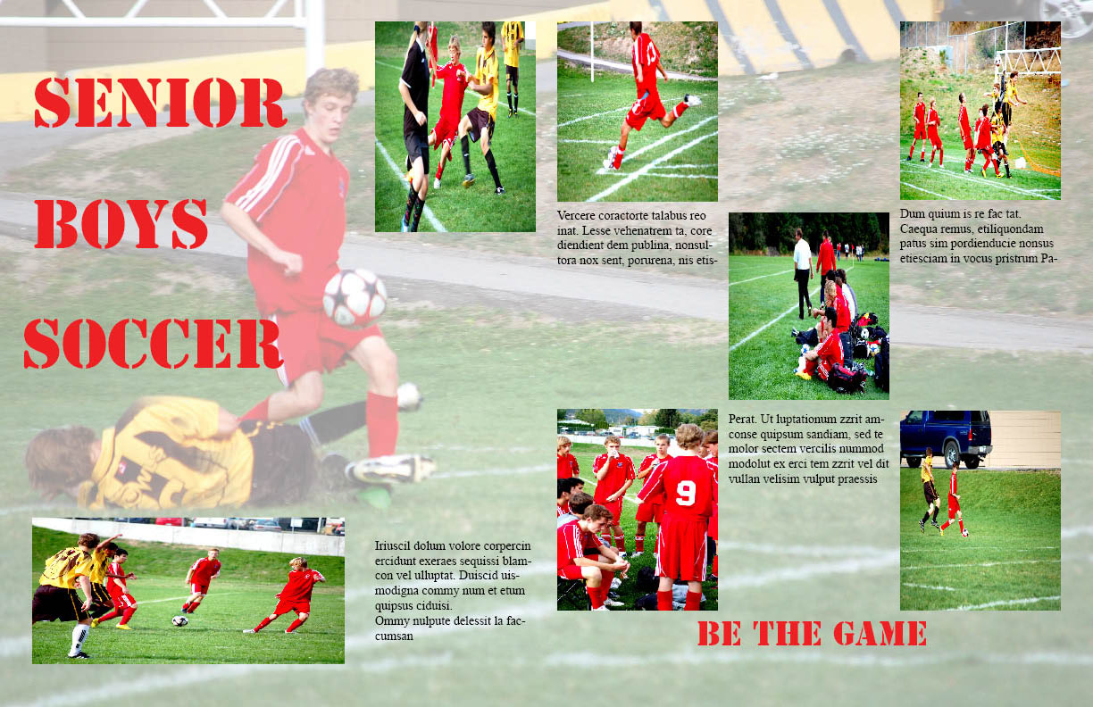 Jordans Photography Yearbook Spread Senior Boys Soccer