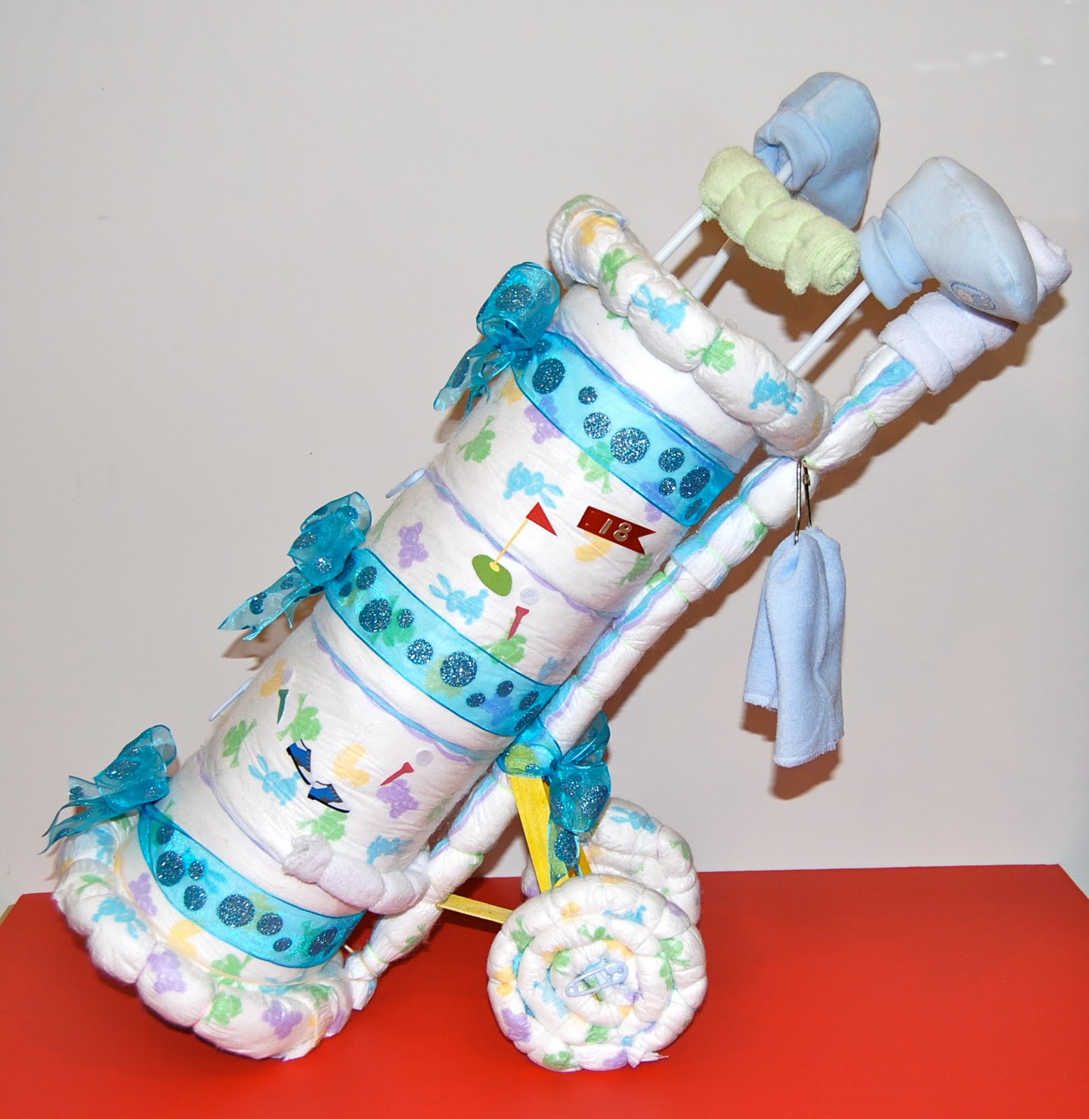 Golf bag sale diaper cake