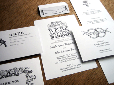 Clip art for wedding invitations