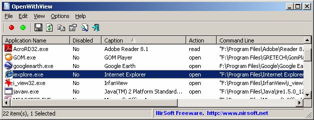 OpenWithView, un outil pour nettoyer le menu contextuel