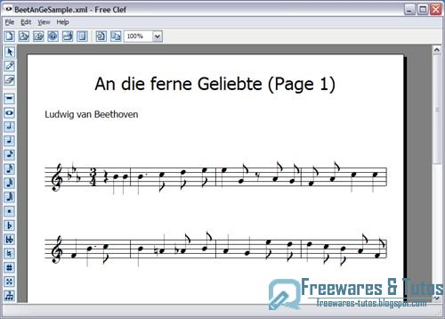 Free Clef : un logiciel open source pour écrire des partitions musicales