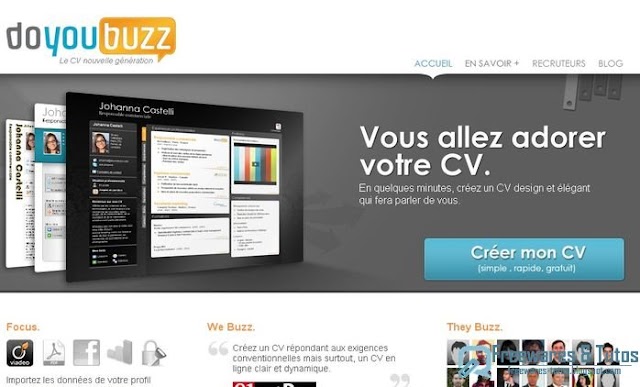 Doyoubuzz : un service gratuit pour créer et diffuser son CV en ligne