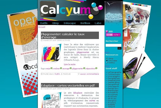 Le site du jour : Calcyum, la formation aux logiciels graphiques libres