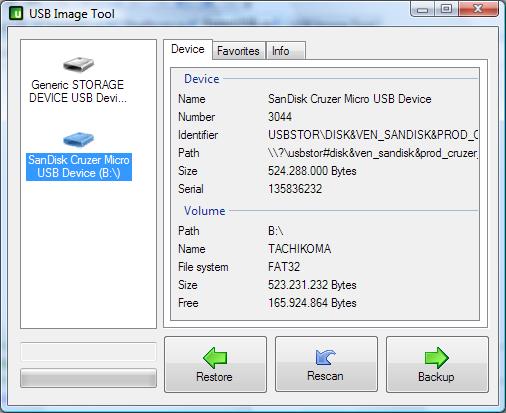 USB Image Tool : sauvegardez et restaurez votre clé USB