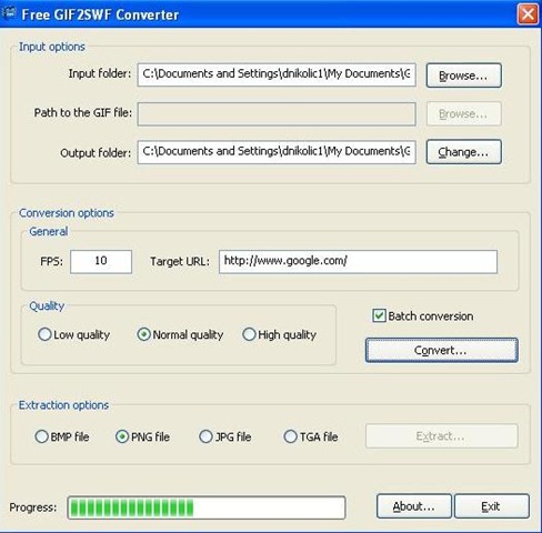 Free GIF2SWF Converter : convertir des images animées (au format GIF) en fichiers flash SWF