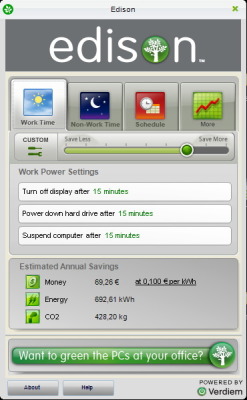 Edison : réduisez la facture électrique de votre PC