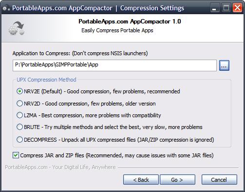 PortableApps.com AppCompactor : compressez vos applications portables