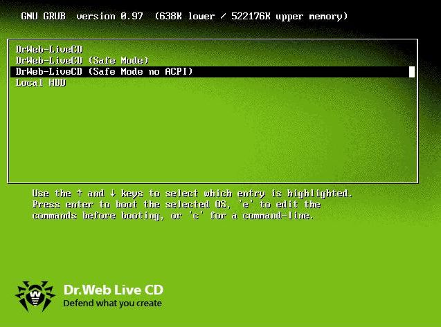 Dr.Web LiveCD : nettoyez votre ordinateur
