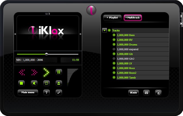 iKlax Player est le 1er lecteur audio multiformat (mp3, wav, wma, ogg .) co...