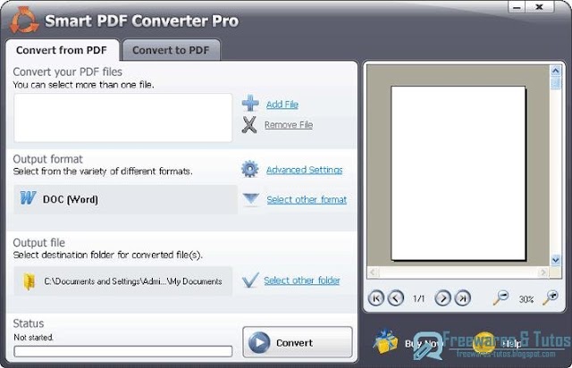 Free PDF to Word Converter : convertir des fichiers PDF en documents WORD