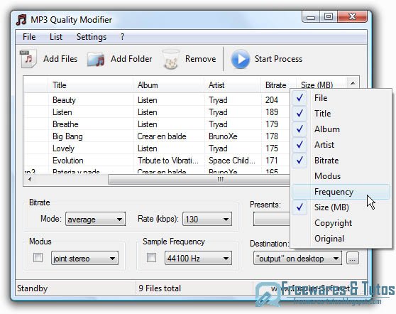 MP3 Quality Modifier : modifiez la qualité des MP3