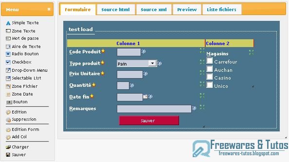 Rbl_forms : un logiciel de création dynamique de formulaires avec jQuery