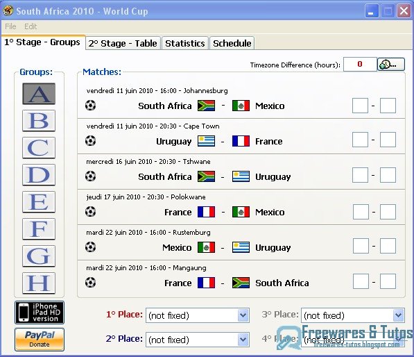 South Africa 2010 : un logiciel pour suivre la Coupe du Monde 2010 de football