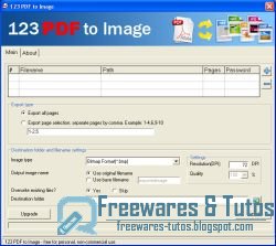 123 PDF to Image : un logiciel gratuit pour convertir les fichiers PDF en images