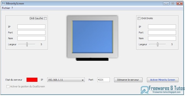 MinorityScreen : un logiciel pour envoyer des données à un autre PC par simple glisser-déposer