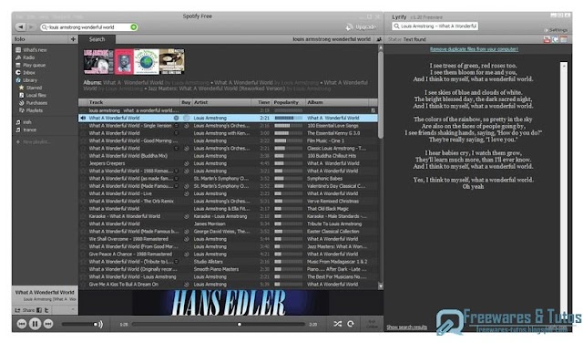 Lyrify : un logiciel pour afficher les paroles des chansons dans Spotify