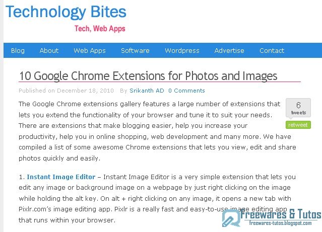 10 extensions Google Chrome pour les photos et les images