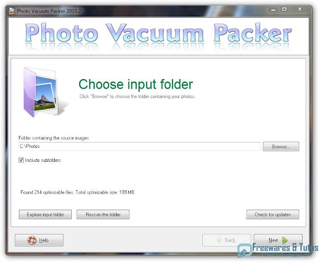 Photo Vacuum Packer : un logiciel pour optimiser ses photos