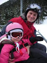 with dad on the chair lift