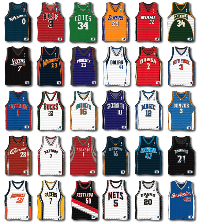 nba jersey list