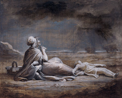Femme avec deux enfants, l'un apparemment mort, à Seashore (1800), Maria Cosway