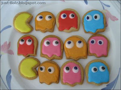 funny pacman cookies