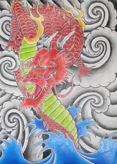 Traditional Japanese Dragon Tattoo Design 3