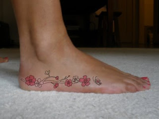 Female Japanese Tattoos With Image Japanese Cherry Blossom Tattoo Designs Especially Japanese Cherry Blossom Foot Tattoo 5