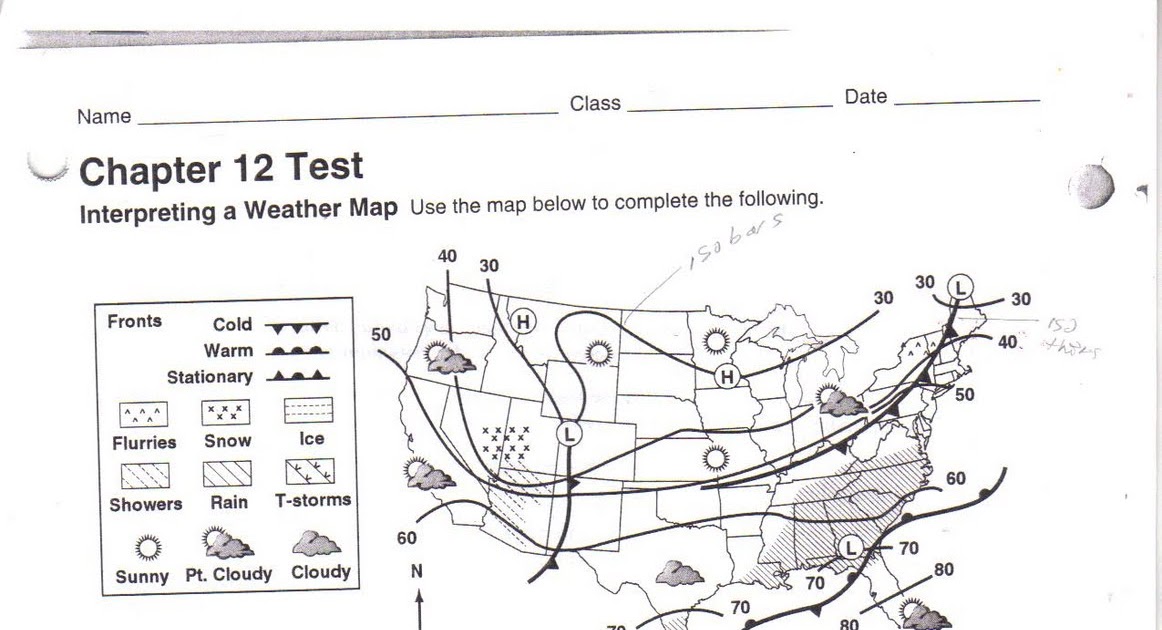 6th Grade Topics: Meteorology Topic: Reading a Weather Map