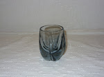 Arctic Blue Lobed Vase