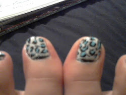 nails cheetah toes designs