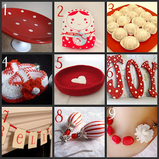 We Grow By Our Dreams: Handmade Red and White Gifts