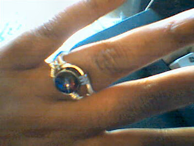 Purple Swarovski Steampunk Ring